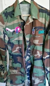 Authentic Vintage Camo Jacket - Queen